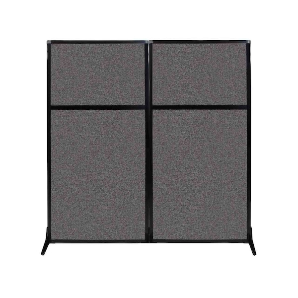 Work Station Screen 66" x 70" Charcoal Gray Fabric